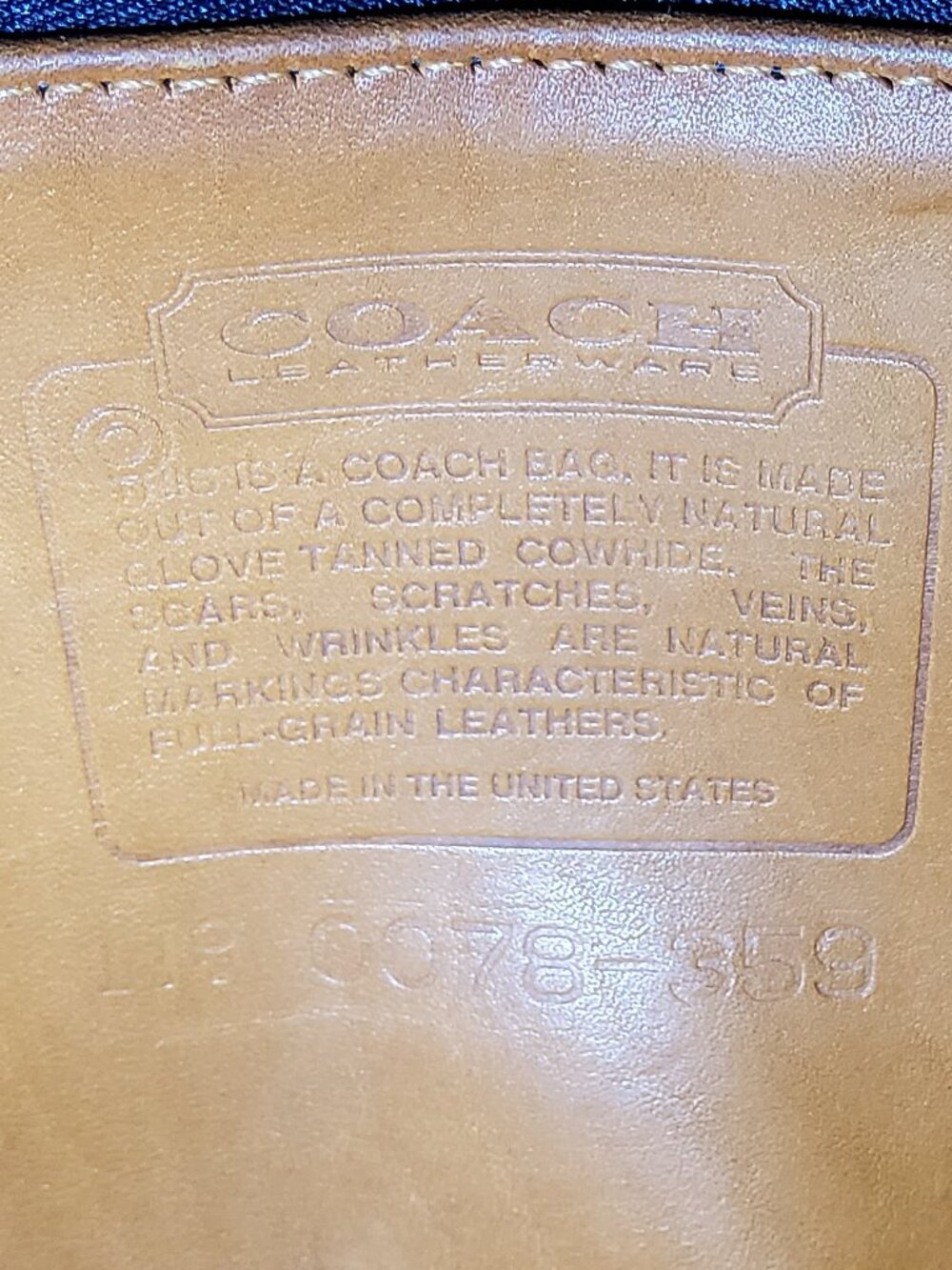 Vintage Coach Lenox Crossbody in British Tan 9918 - Picture 10 of 12